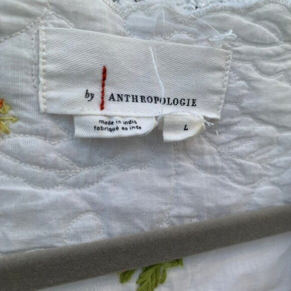 Anthropologie Quilted tie-up floral vest - Picture 3 of 5